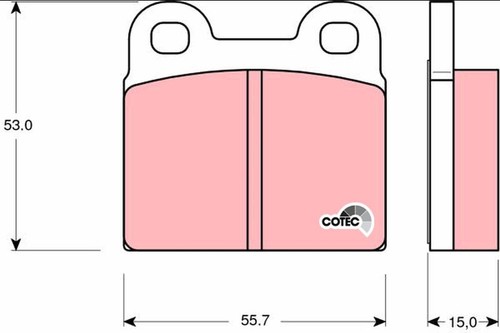 Brake pads trw gdb102 for - pads,