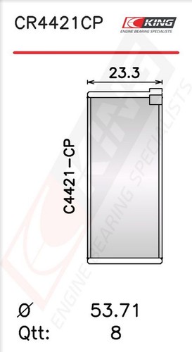 King cr4421cp 040 connecting - king,