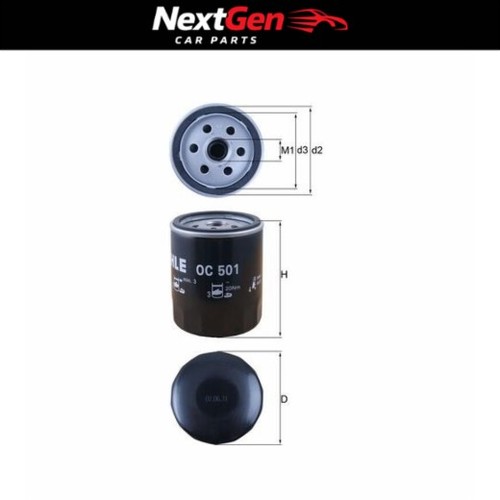 Oil filter mahle oc501 - mahle, for