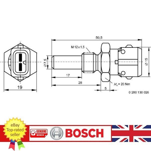 Coolant temperature sensor for - coolant,