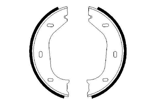 Brake shoe set parking - brake,