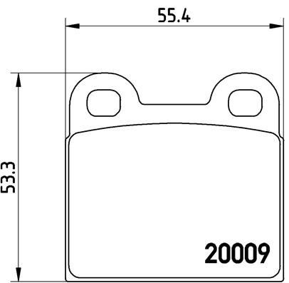 Brembo brake pad set - brake, axle