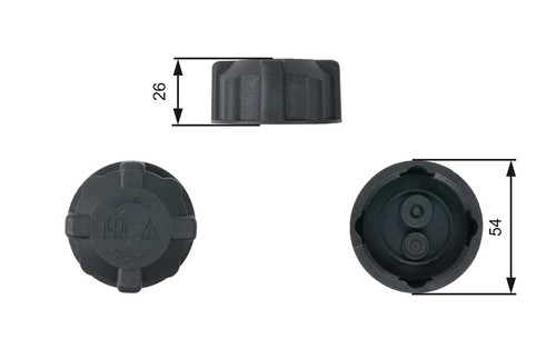 Gates rc202 cap coolant - gates, cap,