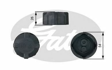 Engine radiator cap gates - radiator, oe