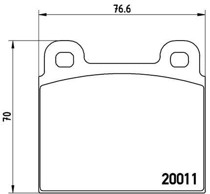 Brembo brake pad - brake, front