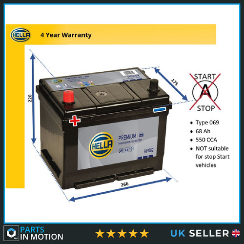 Hella premium car battery - car,