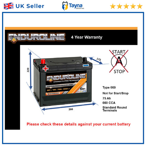 Car battery 069 - battery, enduroline