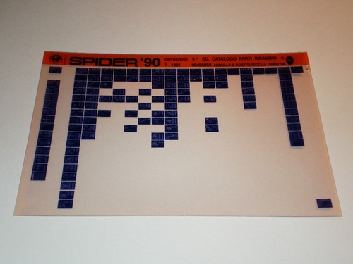 Microfiche spare parts catalog - spare,
