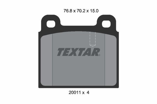 Textar disc brake pad - brake,