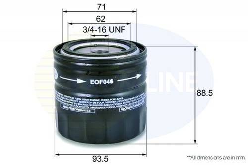 Engine oil filter comline for - oil,