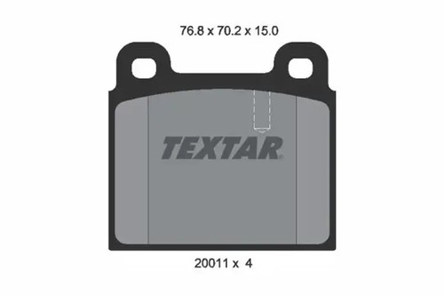 Brake pads 2001102 textar for - pads,